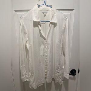 J.Jill white button down tunic